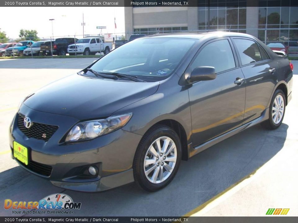 2010 Toyota Corolla S Magnetic Gray Metallic / Dark Charcoal Photo #7