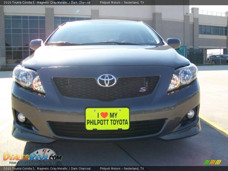 2010 Toyota Corolla S Magnetic Gray Metallic / Dark Charcoal Photo #9