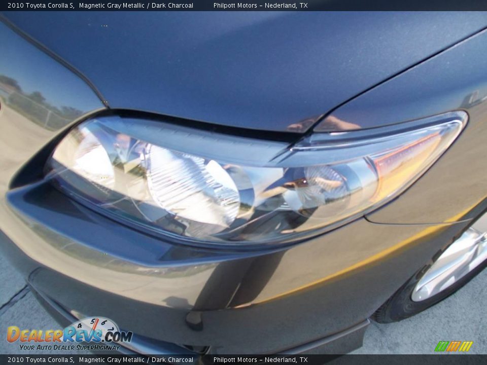 2010 Toyota Corolla S Magnetic Gray Metallic / Dark Charcoal Photo #10