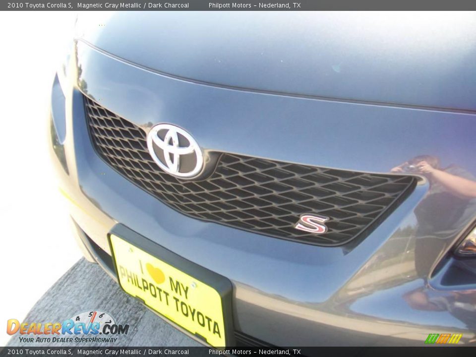 2010 Toyota Corolla S Magnetic Gray Metallic / Dark Charcoal Photo #11
