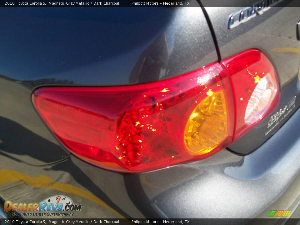 2010 Toyota Corolla S Magnetic Gray Metallic / Dark Charcoal Photo #16
