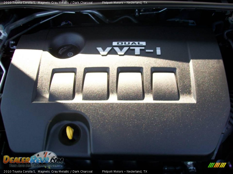 2010 Toyota Corolla S Magnetic Gray Metallic / Dark Charcoal Photo #20