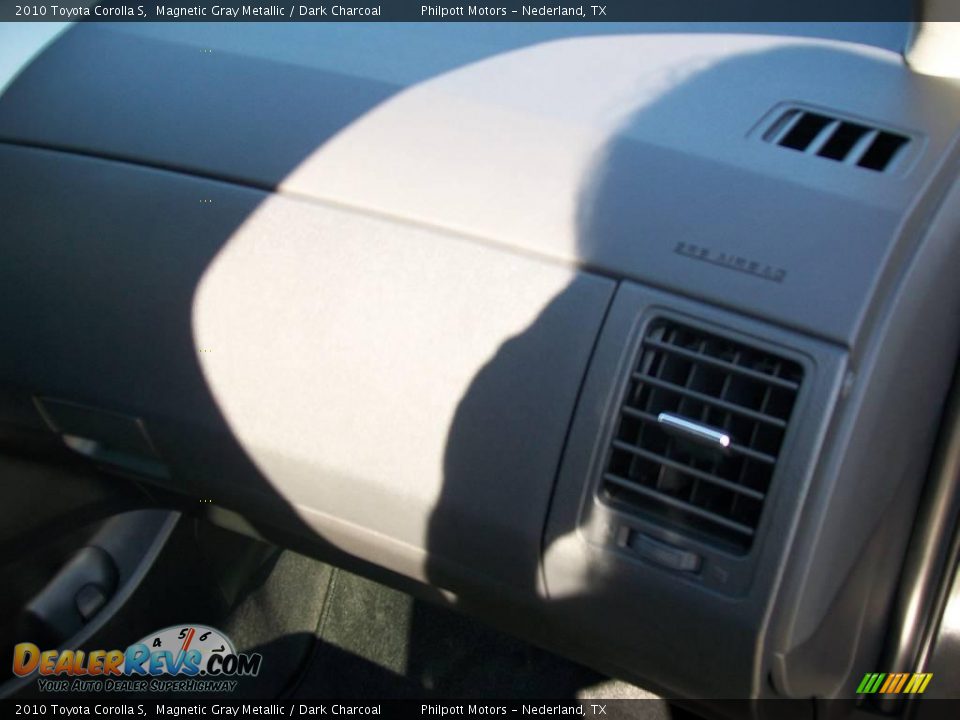 2010 Toyota Corolla S Magnetic Gray Metallic / Dark Charcoal Photo #23
