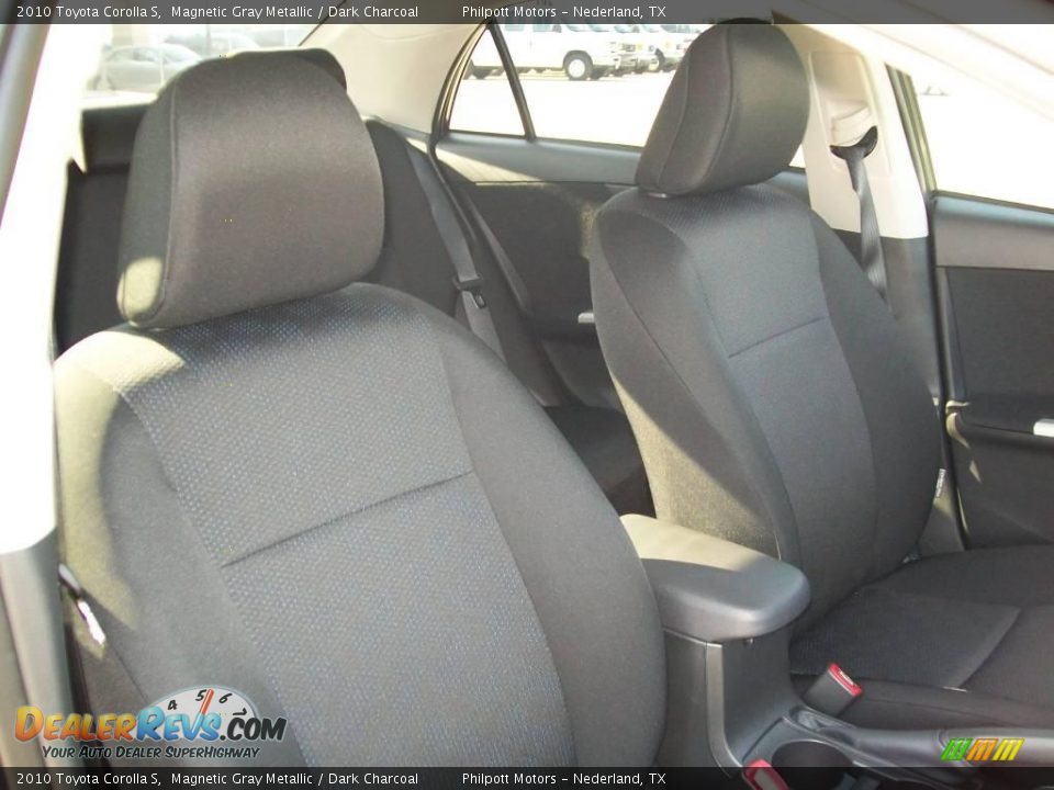 2010 Toyota Corolla S Magnetic Gray Metallic / Dark Charcoal Photo #24