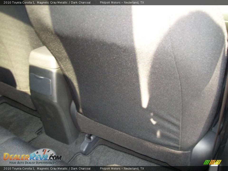 2010 Toyota Corolla S Magnetic Gray Metallic / Dark Charcoal Photo #26