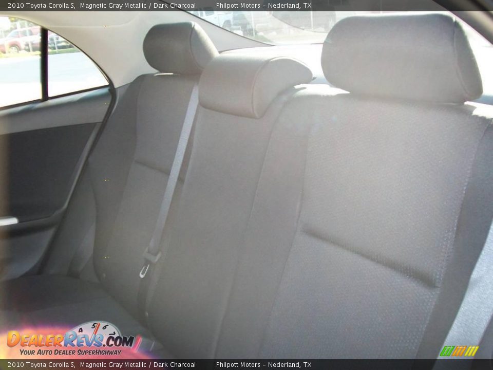2010 Toyota Corolla S Magnetic Gray Metallic / Dark Charcoal Photo #31