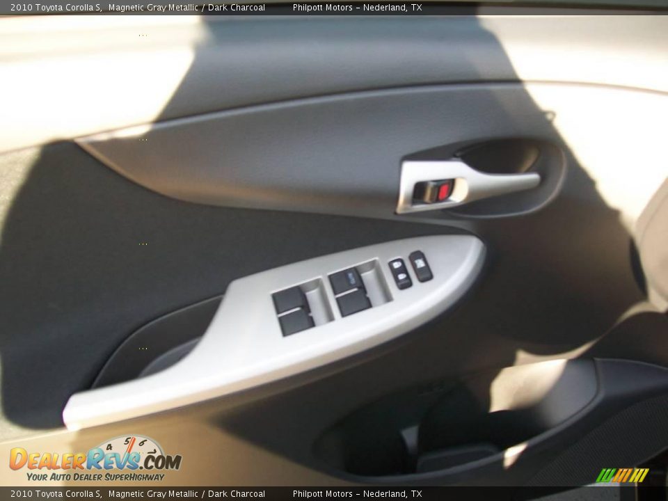 2010 Toyota Corolla S Magnetic Gray Metallic / Dark Charcoal Photo #32