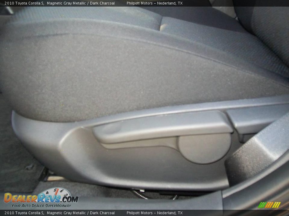 2010 Toyota Corolla S Magnetic Gray Metallic / Dark Charcoal Photo #35