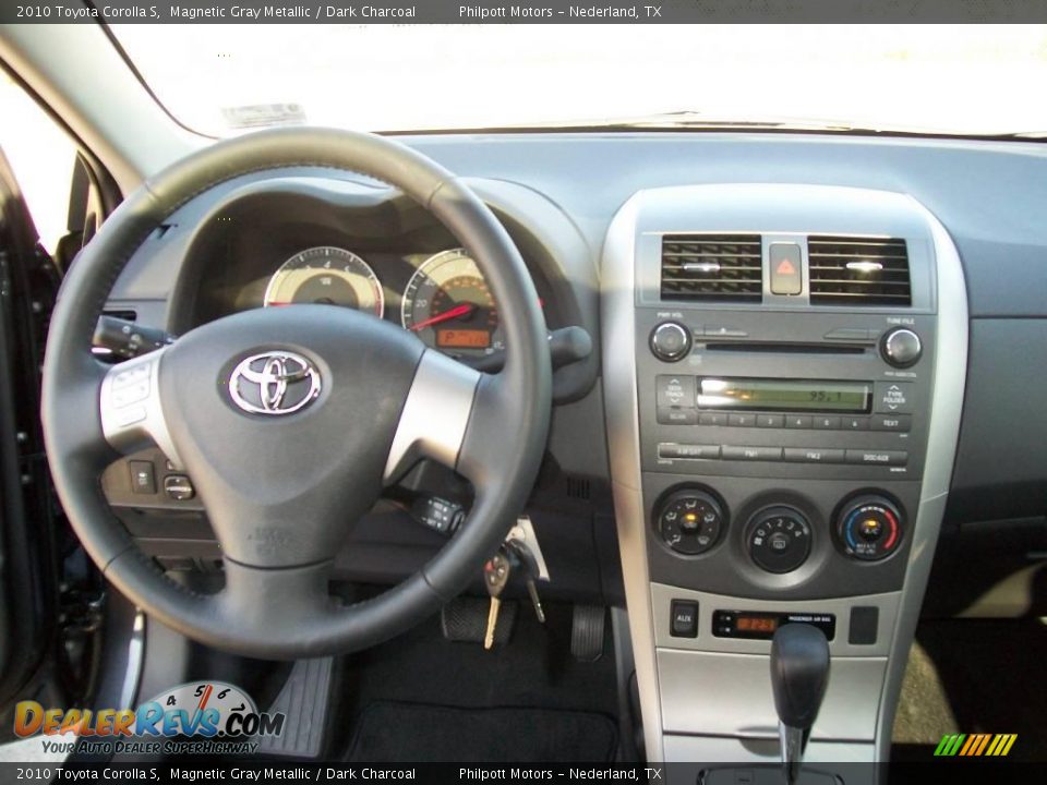 2010 Toyota Corolla S Magnetic Gray Metallic / Dark Charcoal Photo #36