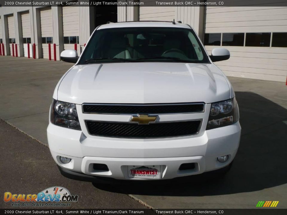 2009 Chevrolet Suburban LT 4x4 Summit White / Light Titanium/Dark Titanium Photo #2