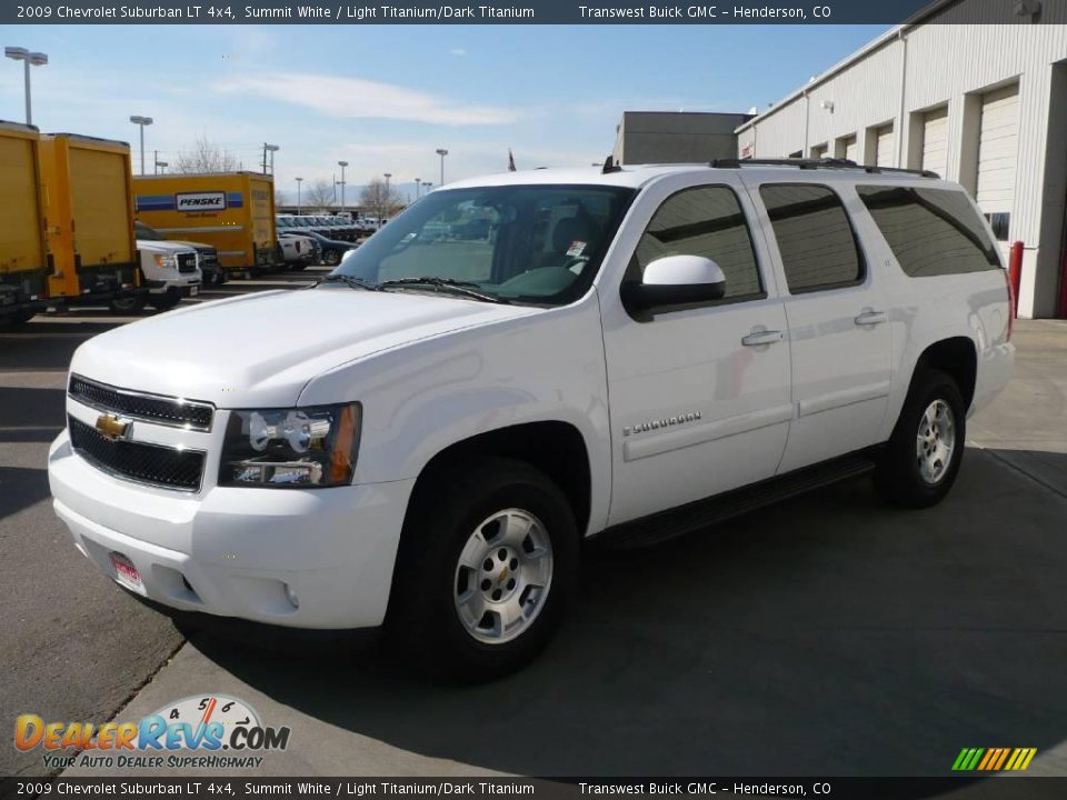 2009 Chevrolet Suburban LT 4x4 Summit White / Light Titanium/Dark Titanium Photo #3