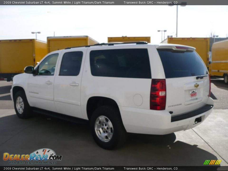 2009 Chevrolet Suburban LT 4x4 Summit White / Light Titanium/Dark Titanium Photo #4