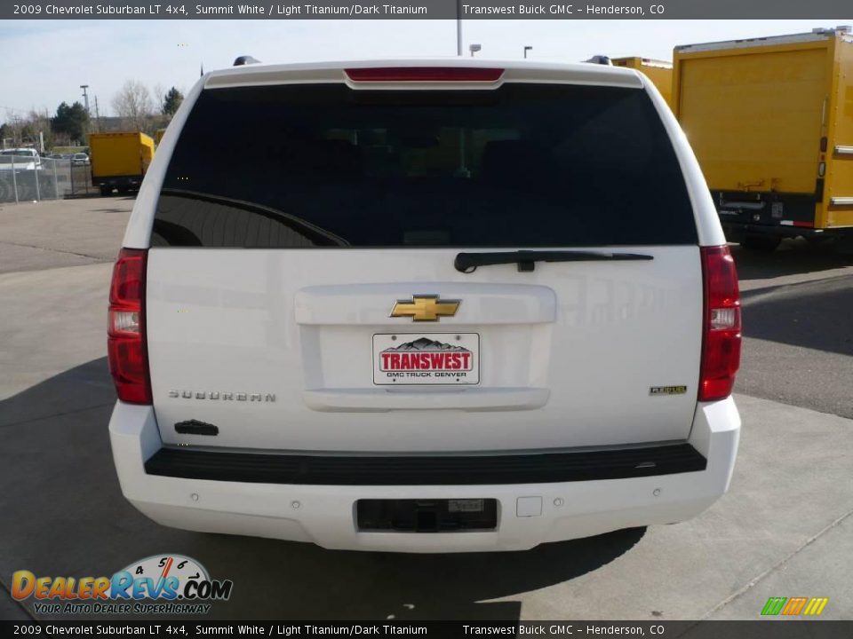 2009 Chevrolet Suburban LT 4x4 Summit White / Light Titanium/Dark Titanium Photo #5