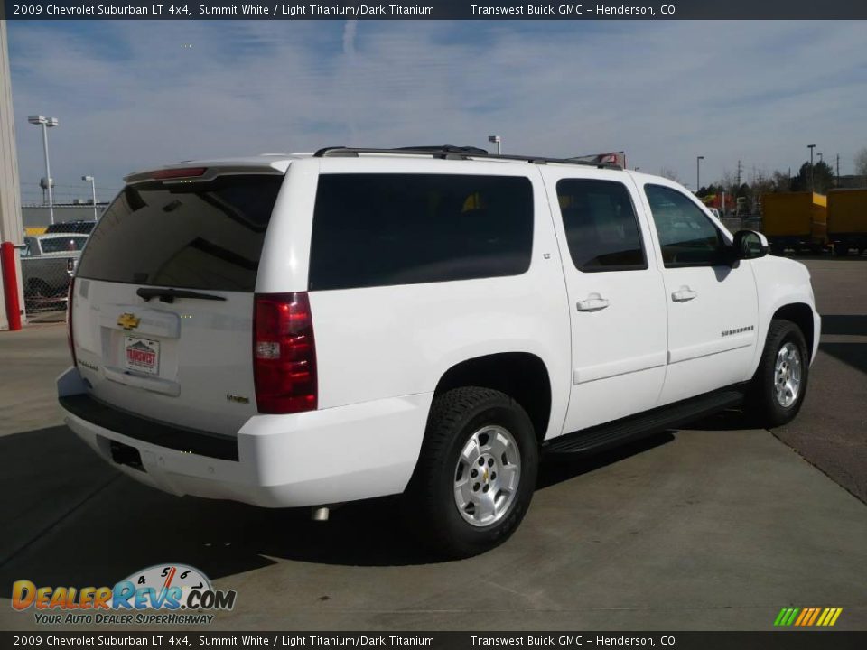 2009 Chevrolet Suburban LT 4x4 Summit White / Light Titanium/Dark Titanium Photo #6