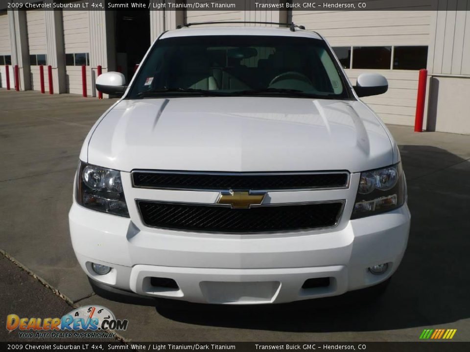 2009 Chevrolet Suburban LT 4x4 Summit White / Light Titanium/Dark Titanium Photo #2