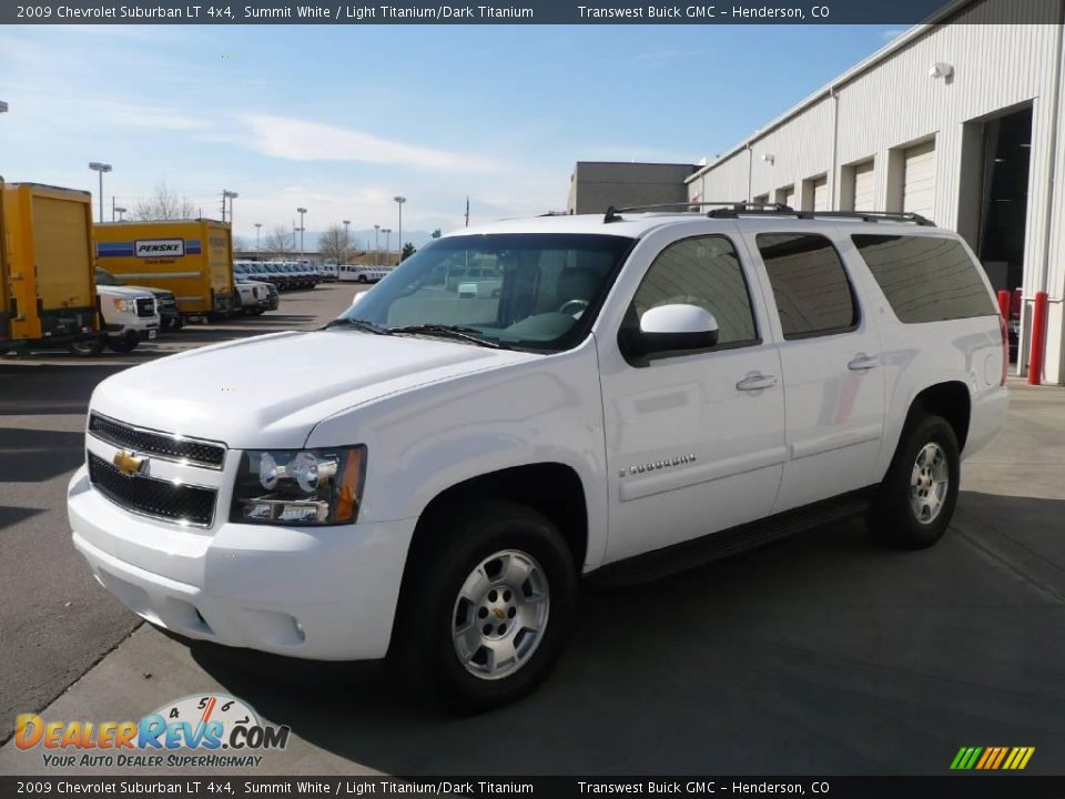 2009 Chevrolet Suburban LT 4x4 Summit White / Light Titanium/Dark Titanium Photo #3