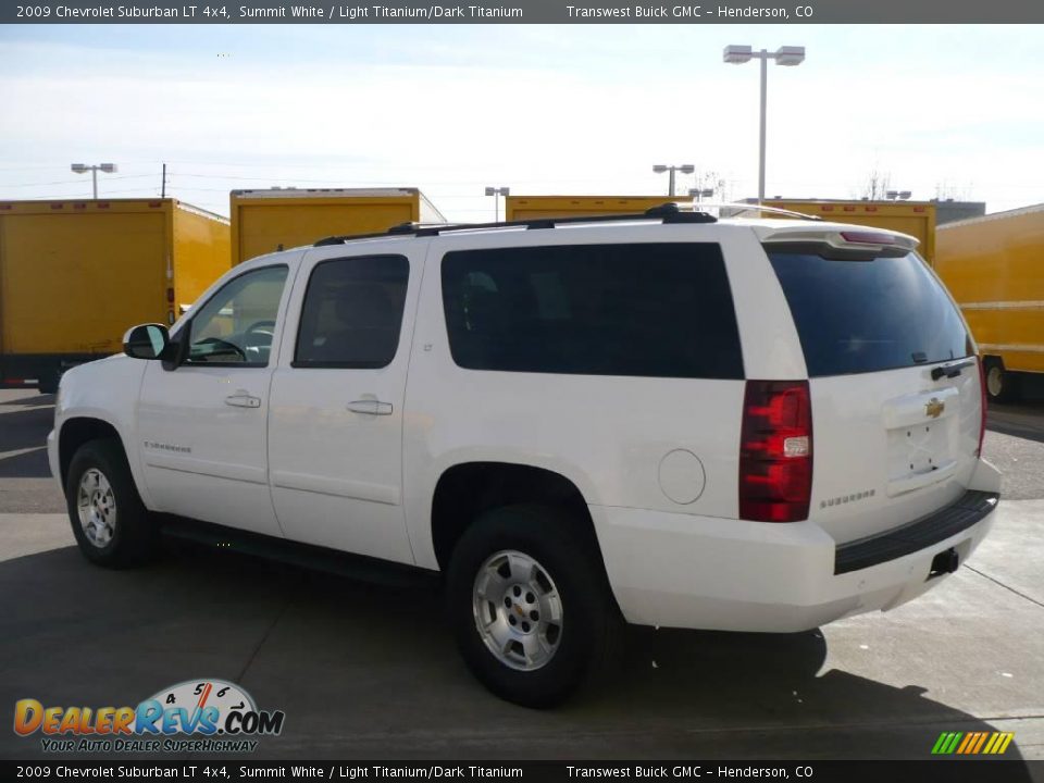 2009 Chevrolet Suburban LT 4x4 Summit White / Light Titanium/Dark Titanium Photo #4