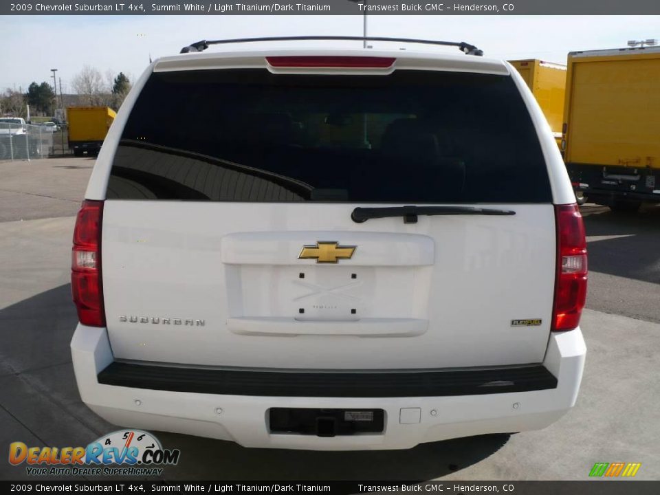 2009 Chevrolet Suburban LT 4x4 Summit White / Light Titanium/Dark Titanium Photo #5