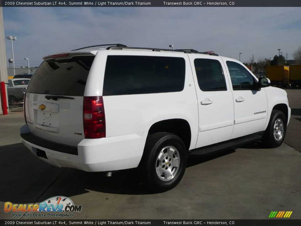 2009 Chevrolet Suburban LT 4x4 Summit White / Light Titanium/Dark Titanium Photo #6