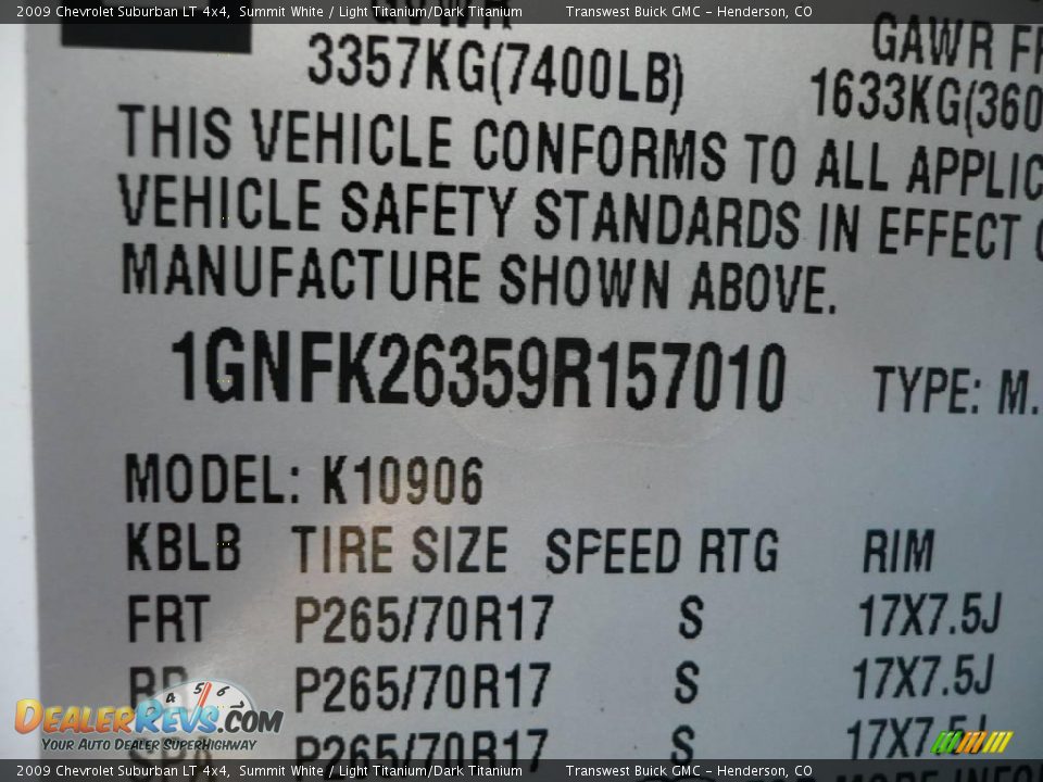 2009 Chevrolet Suburban LT 4x4 Summit White / Light Titanium/Dark Titanium Photo #34