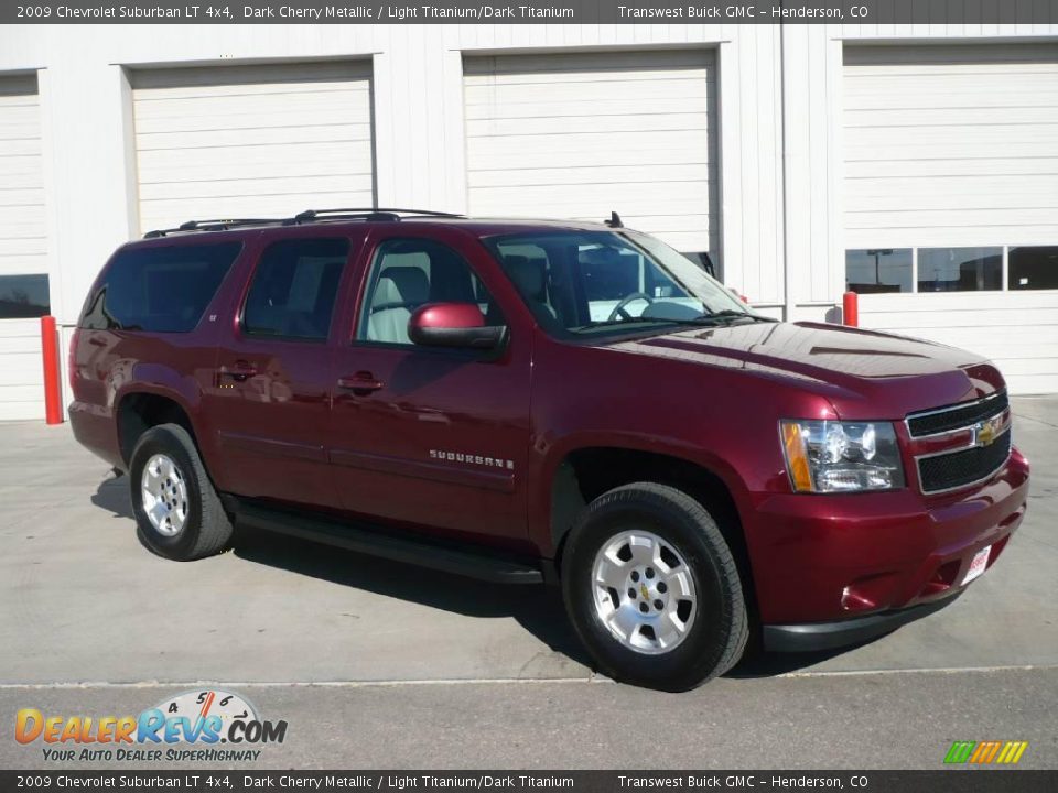 2009 Chevrolet Suburban LT 4x4 Dark Cherry Metallic / Light Titanium/Dark Titanium Photo #1