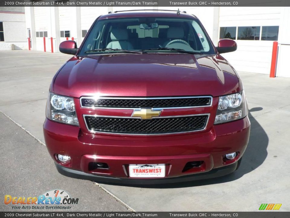 2009 Chevrolet Suburban LT 4x4 Dark Cherry Metallic / Light Titanium/Dark Titanium Photo #2