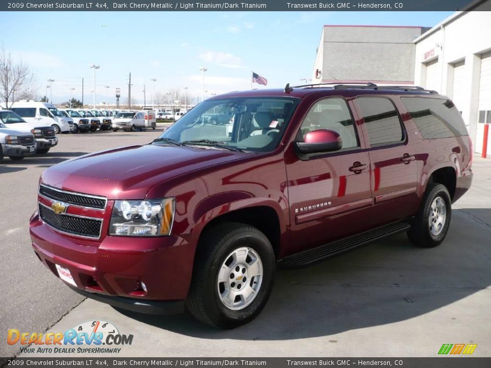 2009 Chevrolet Suburban LT 4x4 Dark Cherry Metallic / Light Titanium/Dark Titanium Photo #3