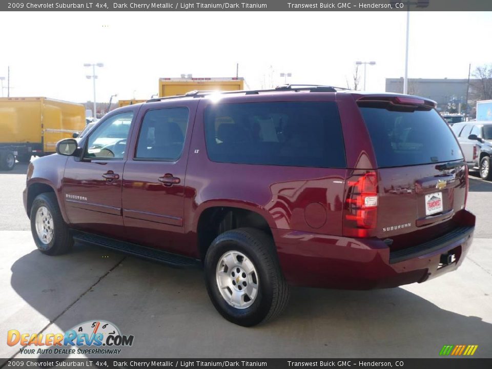 2009 Chevrolet Suburban LT 4x4 Dark Cherry Metallic / Light Titanium/Dark Titanium Photo #4