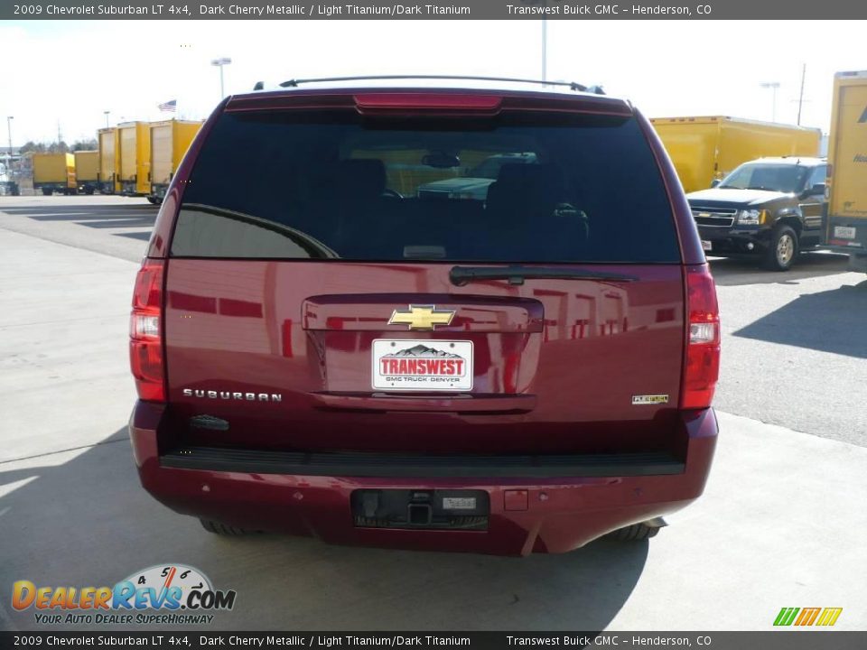 2009 Chevrolet Suburban LT 4x4 Dark Cherry Metallic / Light Titanium/Dark Titanium Photo #5