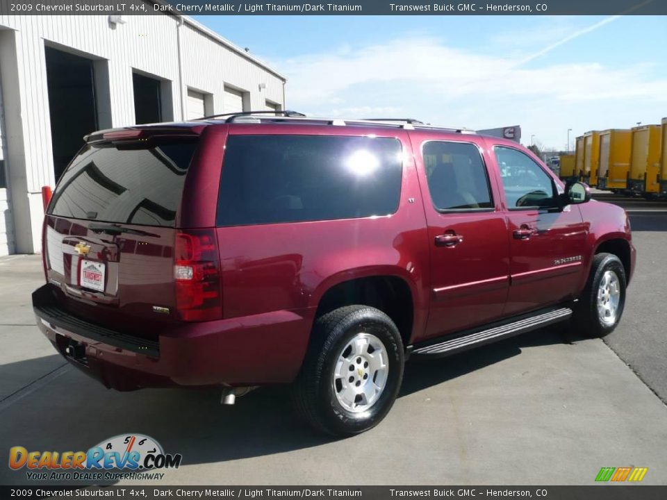 2009 Chevrolet Suburban LT 4x4 Dark Cherry Metallic / Light Titanium/Dark Titanium Photo #6