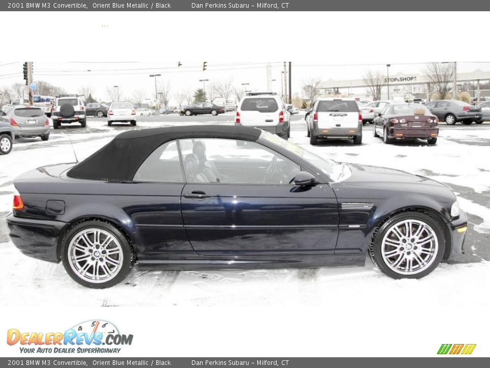 2001 BMW M3 Convertible Orient Blue Metallic / Black Photo #4