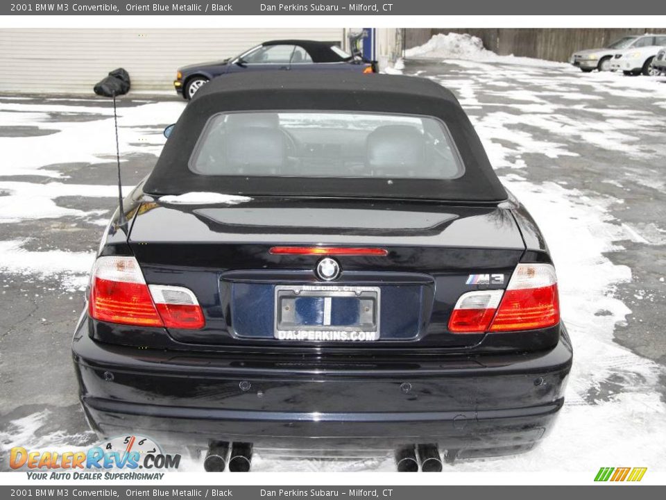 2001 BMW M3 Convertible Orient Blue Metallic / Black Photo #6
