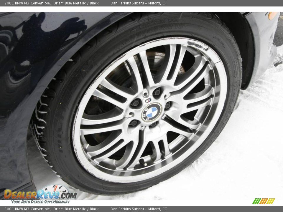 2001 BMW M3 Convertible Orient Blue Metallic / Black Photo #9