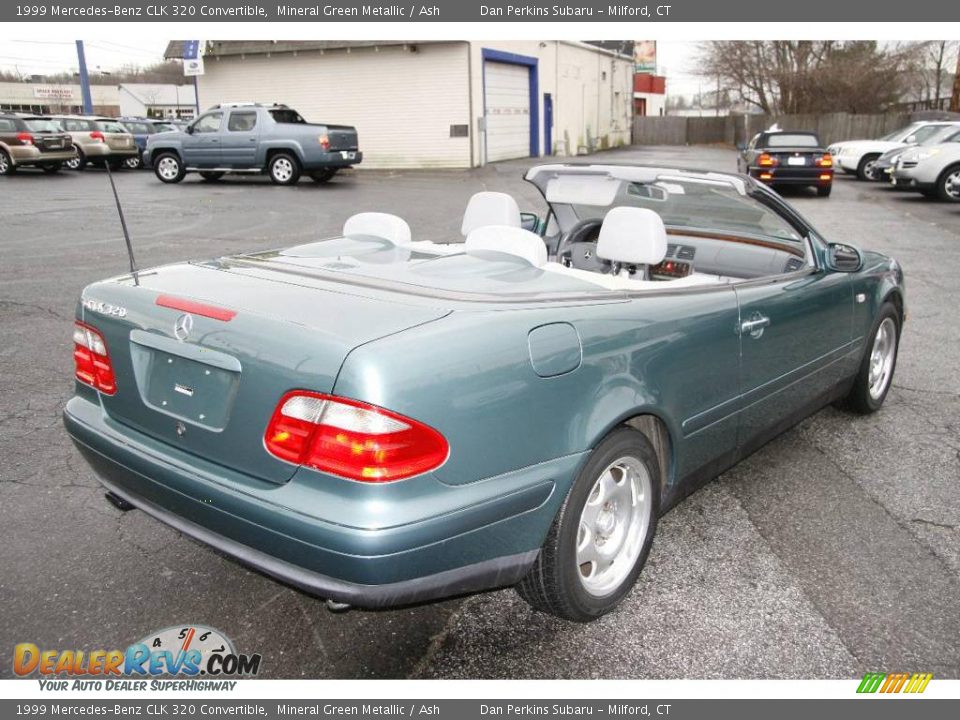 1999 Mercedes-Benz CLK 320 Convertible Mineral Green Metallic / Ash Photo #5