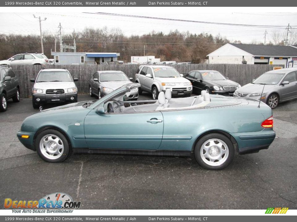 1999 Mercedes-Benz CLK 320 Convertible Mineral Green Metallic / Ash Photo #7