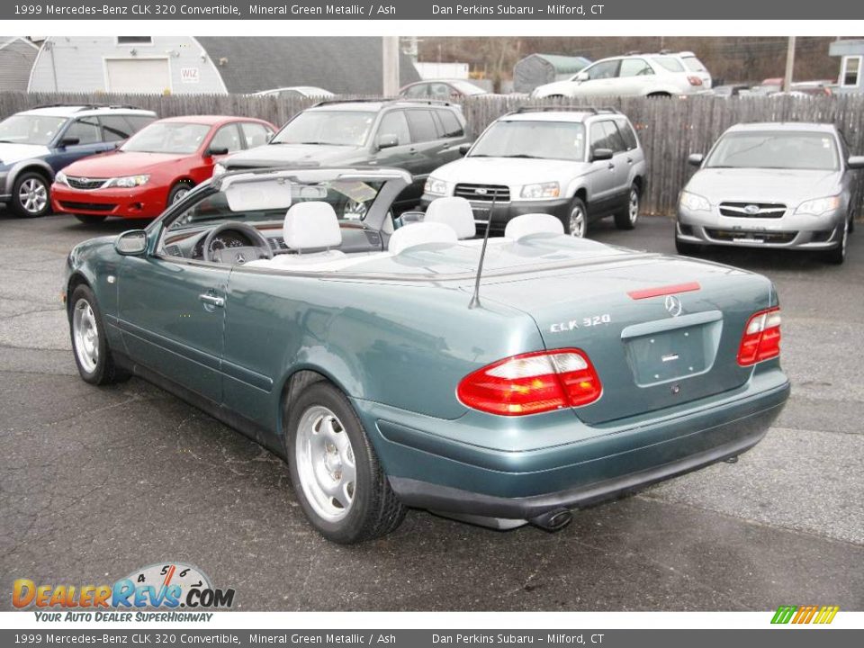 1999 Mercedes-Benz CLK 320 Convertible Mineral Green Metallic / Ash Photo #8