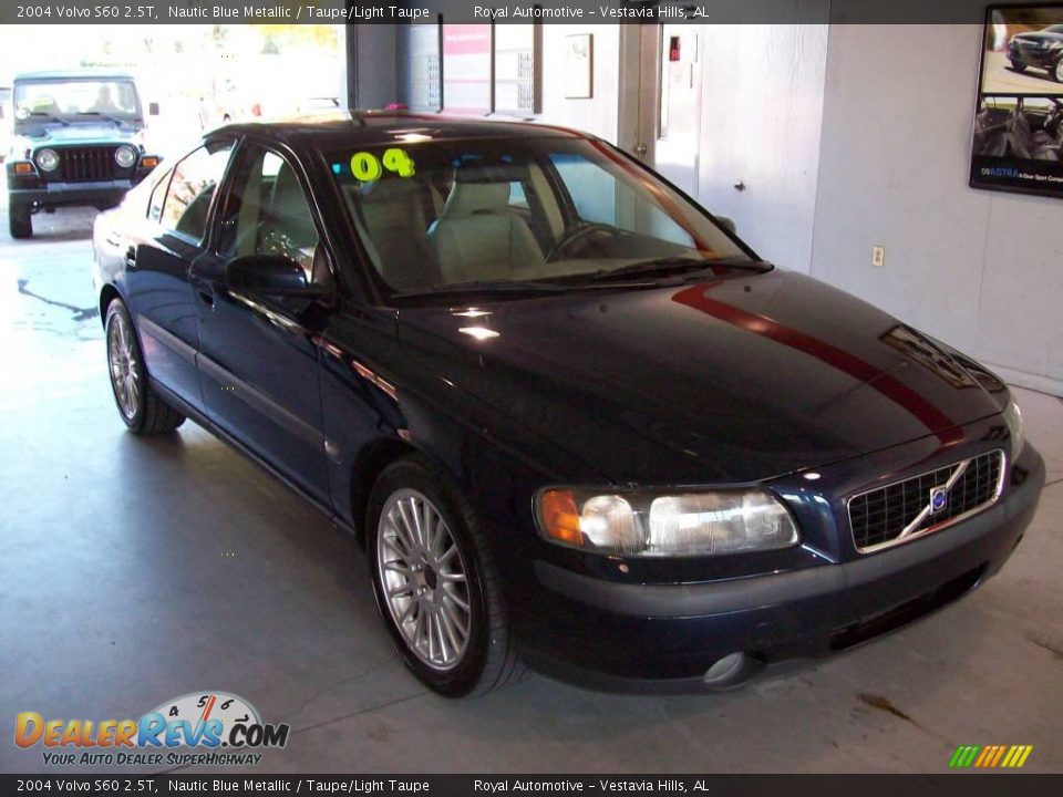 2004 Volvo S60 2.5T Nautic Blue Metallic / Taupe/Light Taupe Photo #1