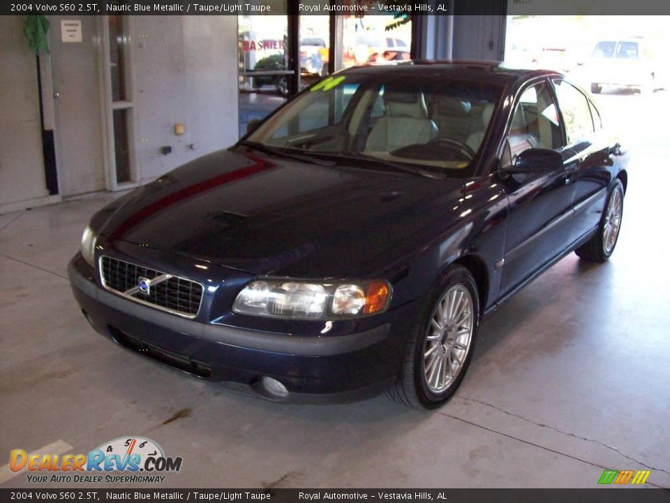2004 Volvo S60 2.5T Nautic Blue Metallic / Taupe/Light Taupe Photo #3