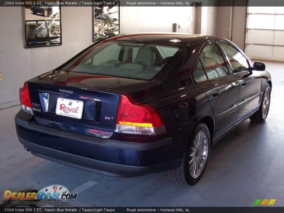 2004 Volvo S60 2.5T Nautic Blue Metallic / Taupe/Light Taupe Photo #6