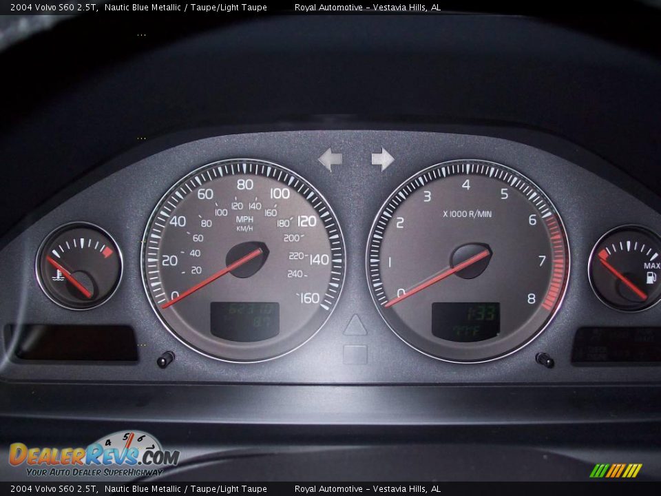2004 Volvo S60 2.5T Nautic Blue Metallic / Taupe/Light Taupe Photo #10