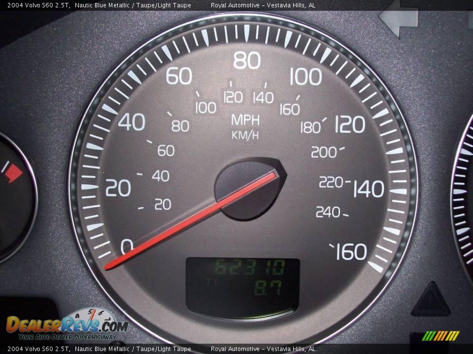 2004 Volvo S60 2.5T Nautic Blue Metallic / Taupe/Light Taupe Photo #11