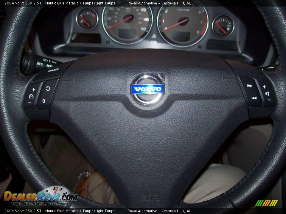 2004 Volvo S60 2.5T Nautic Blue Metallic / Taupe/Light Taupe Photo #14