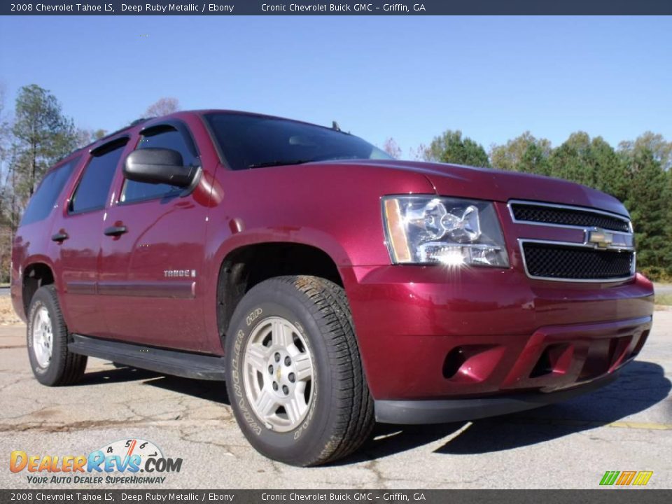 2008 Chevrolet Tahoe LS Deep Ruby Metallic / Ebony Photo #7