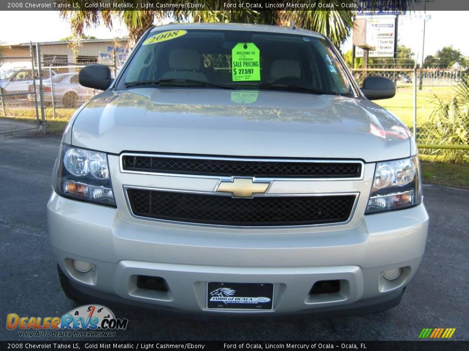 2008 Chevrolet Tahoe LS Gold Mist Metallic / Light Cashmere/Ebony Photo #8