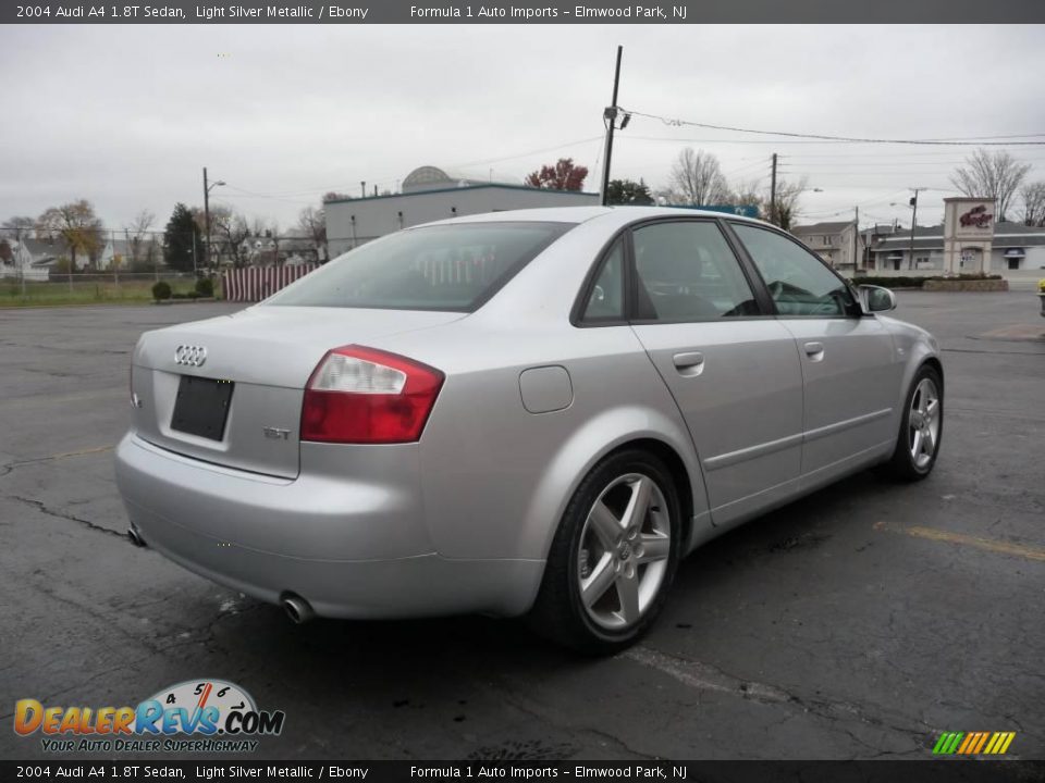 2004 Audi A4 1.8T Sedan Light Silver Metallic / Ebony Photo #3
