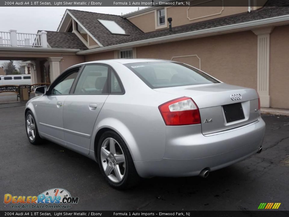 2004 Audi A4 1.8T Sedan Light Silver Metallic / Ebony Photo #4