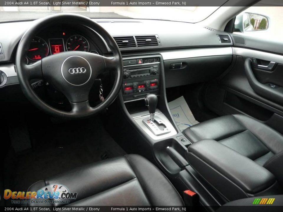 2004 Audi A4 1.8T Sedan Light Silver Metallic / Ebony Photo #5