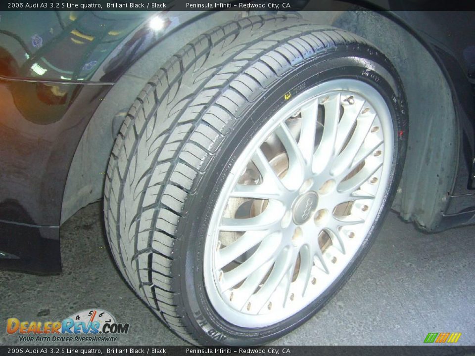 2006 Audi A3 3.2 S Line quattro Brilliant Black / Black Photo #8