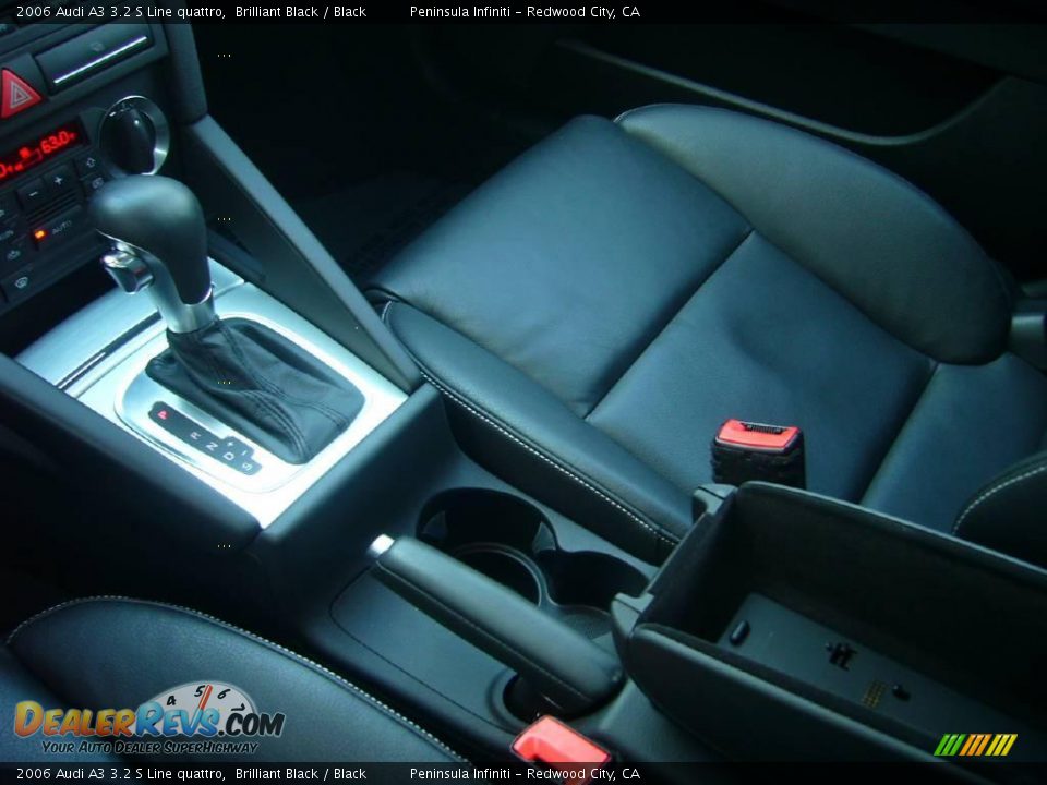 2006 Audi A3 3.2 S Line quattro Brilliant Black / Black Photo #17