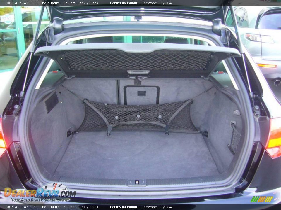 2006 Audi A3 3.2 S Line quattro Brilliant Black / Black Photo #23